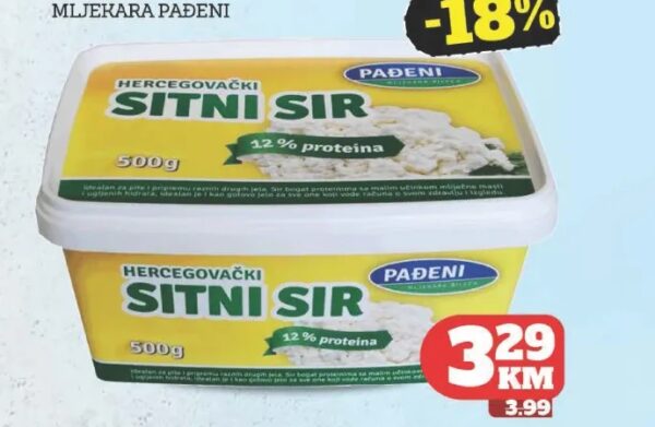Pađeni sitni sir 500 g