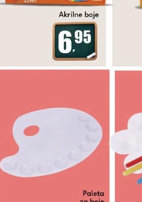 Paleta za boje 1 kom