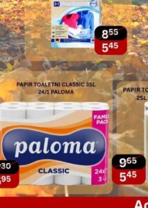Paloma papir toaletni Classic 3SL 24/1, Bazar