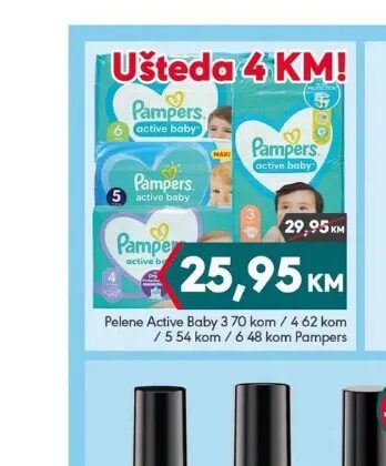 Pampers Active Baby 4x62 kom