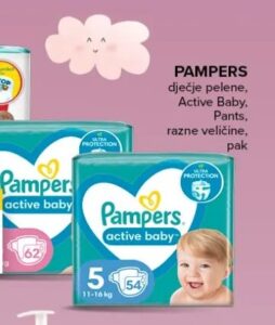 Pampers Active Baby Pants pak, Konzum i Mercator