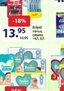 Pampers Active baby pelene sorto, FIS