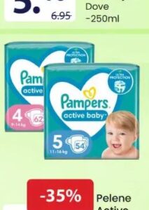 Pampers Pelene Active baby sorto, FIS