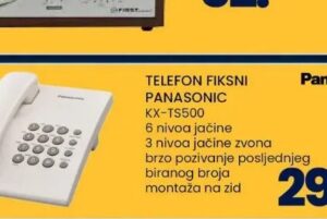 PANASONIC Telefon fiksni KX-TS500 1 kom