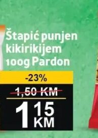 Pardon Štapić punjen kikirikijem 100 g, Best