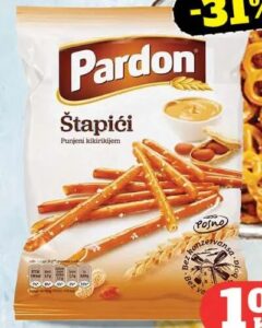 Pardon štapići punjeni kikirikijem 100 g, Crvena jabuka