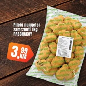 PASCHAKOY Pileći nuggetsi zamrznuti 1kg, Fortuna