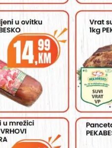 PEKABESKO Vrat dimljeni u ovitku 1 kg, Fortuna