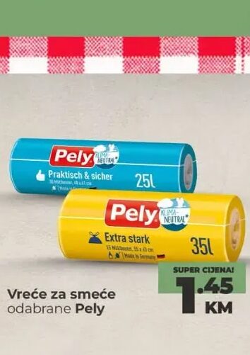 Pely vreće za smeće 25l / 35l