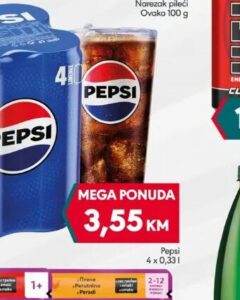 Pepsi 4x0.33 l, Mega diskont
