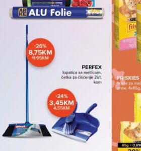 Perfex lopatica sa metlicom 1 kom, Konzum i Mercator