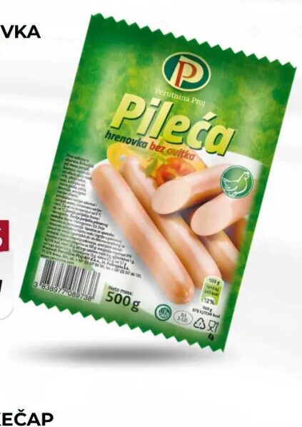Perutnina Ptuj pileća hrenovka 500g