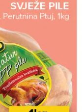 Perutnina Ptuj svježe pile 1kg, Konzum i Mercator