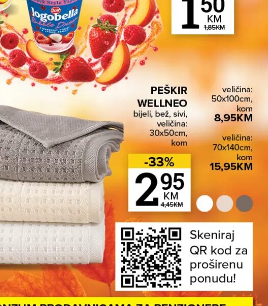 PEŠKIR WELLNEO kom