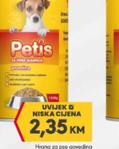 Petis Hrana za pse govedina 1240 g, Mega diskont