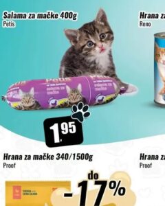 Petis Salama za mačke 400 g, Robot