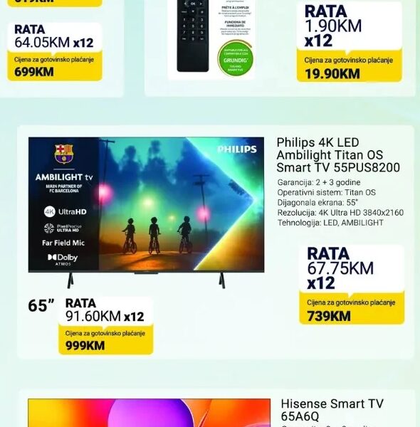 Philips 4K LED Ambilight Titan OS Smart TV 55PUS8200 55"