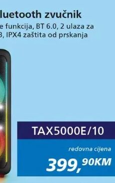 Philips TAX5000E/10 Bluetooth zvučnik 1 kom