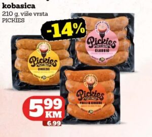 Pickies Pileća roštiljska kobasica 210 g