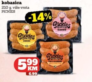 Pickies Pileća roštiljska kobasica 210 g