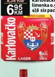 Pivo Karlovačko limenka 0,5 l, Best