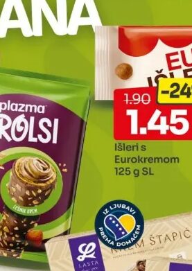 Plazma Rolsi kikiriki/kokos/lješnjak 98 g