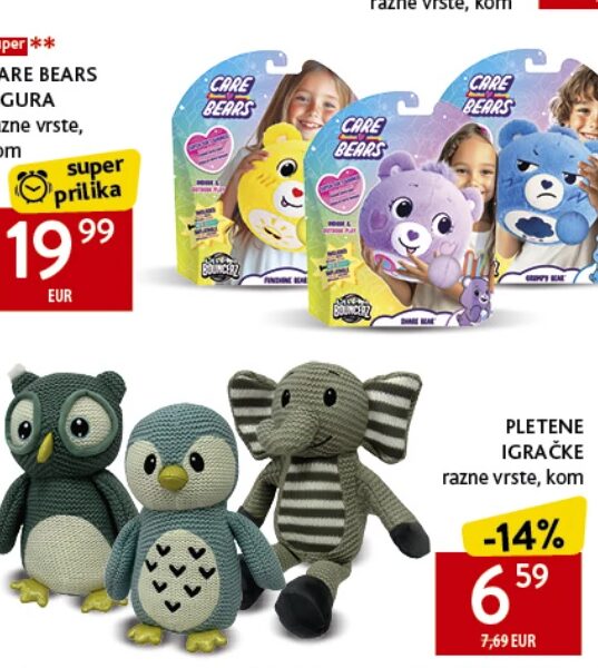 PLETENE IGRAČKE razne vrste, kom