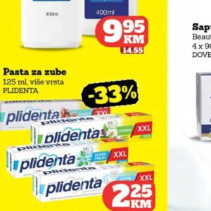 Plidenta Pasta za zube 125 ml, Crvena jabuka