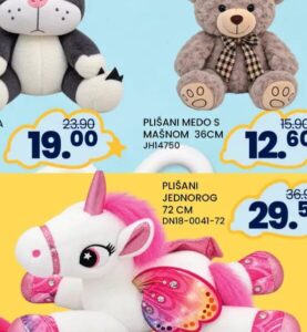 PLIŠANI JEDNOROG 72 CM, FIS