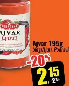 Podravka Ajvar ljuti 195 g, Robot