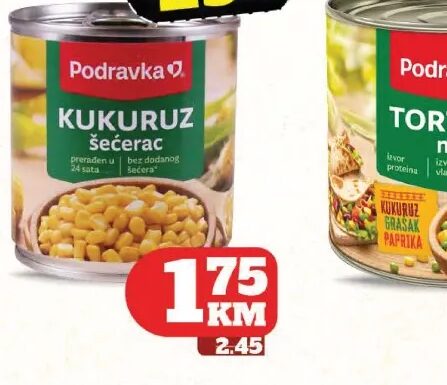Podravka Kukuruz šećerac 150 g
