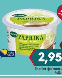 Poljorad Paprika sjeckana u kajmaku 200 g, Mega diskont