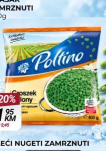 Poltino grašak zamrznuti 400 g, Belamionix