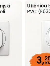 Prekidač EON serijski 10A (E606.00) bijeli 1 kom, Fortuna