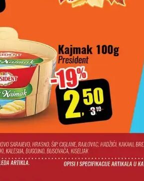 President Mladi kajmak 100 g