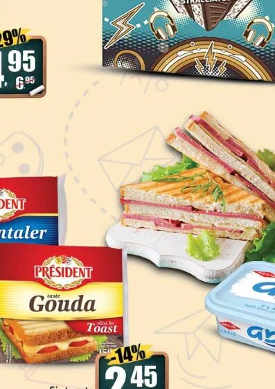 President sir toast 150 g