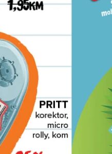 PRITT korektor, micro rolly, kom kom, Konzum i Mercator