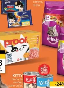 Proof hrana za mačke 12x85g, Konzum i Mercator