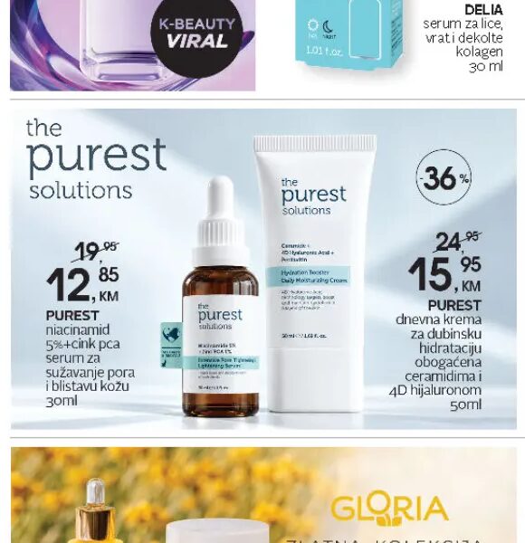 Purest niacinamid 5%+cink pca serum za sužavanje pora i blistavu kožu 30ml