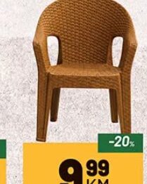 PVC stolica Torino Rattan 1 kom, Zeka Baucentar