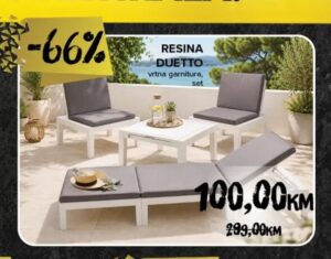 RESINA DUETTO vrtna garnitura set