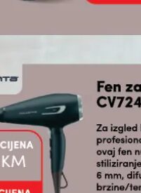 Rowenta fen za kosu Pro Power+ CV7246E0, Konzum i Mercator