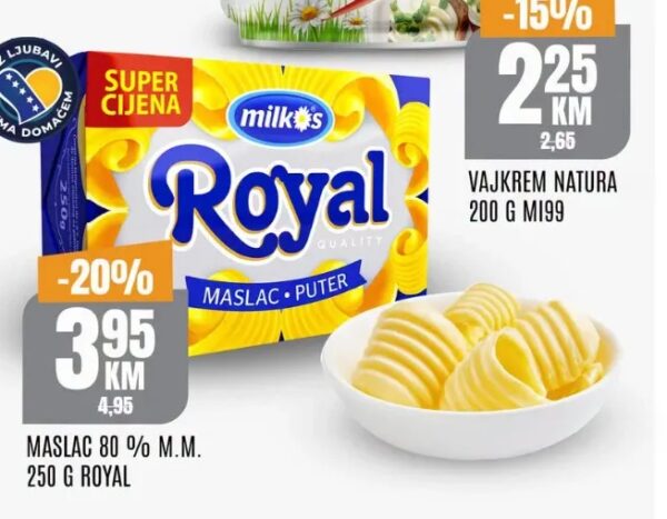 Royal Maslac 80% m.m. 250 g