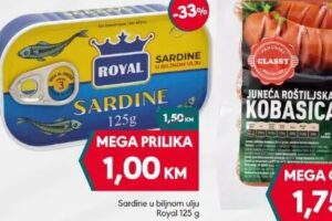 Royal sardine u biljnom ulju 125 g, Mega diskont
