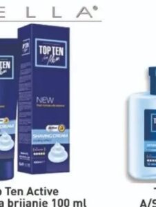 Rubella Top Ten Active krema za brijanje 100 ml, Didaco