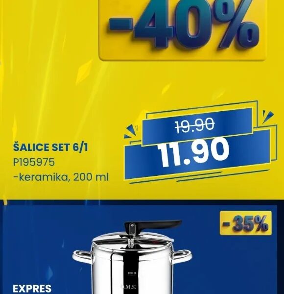 Šalice set 6/1 200 ml