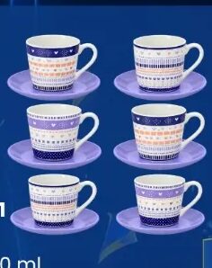 ŠALICE SET P196655 6/1, 200 ml, FIS