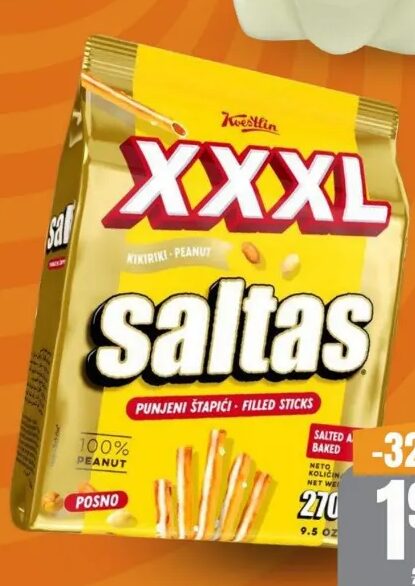 Saltas štapići kikiriki 270 g