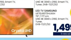 SAMSUNG LED TV UE70U8072HUXXH 70", FIS