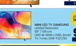 SAMSUNG MINI LED TV UE55M70HAUXXH 55", FIS